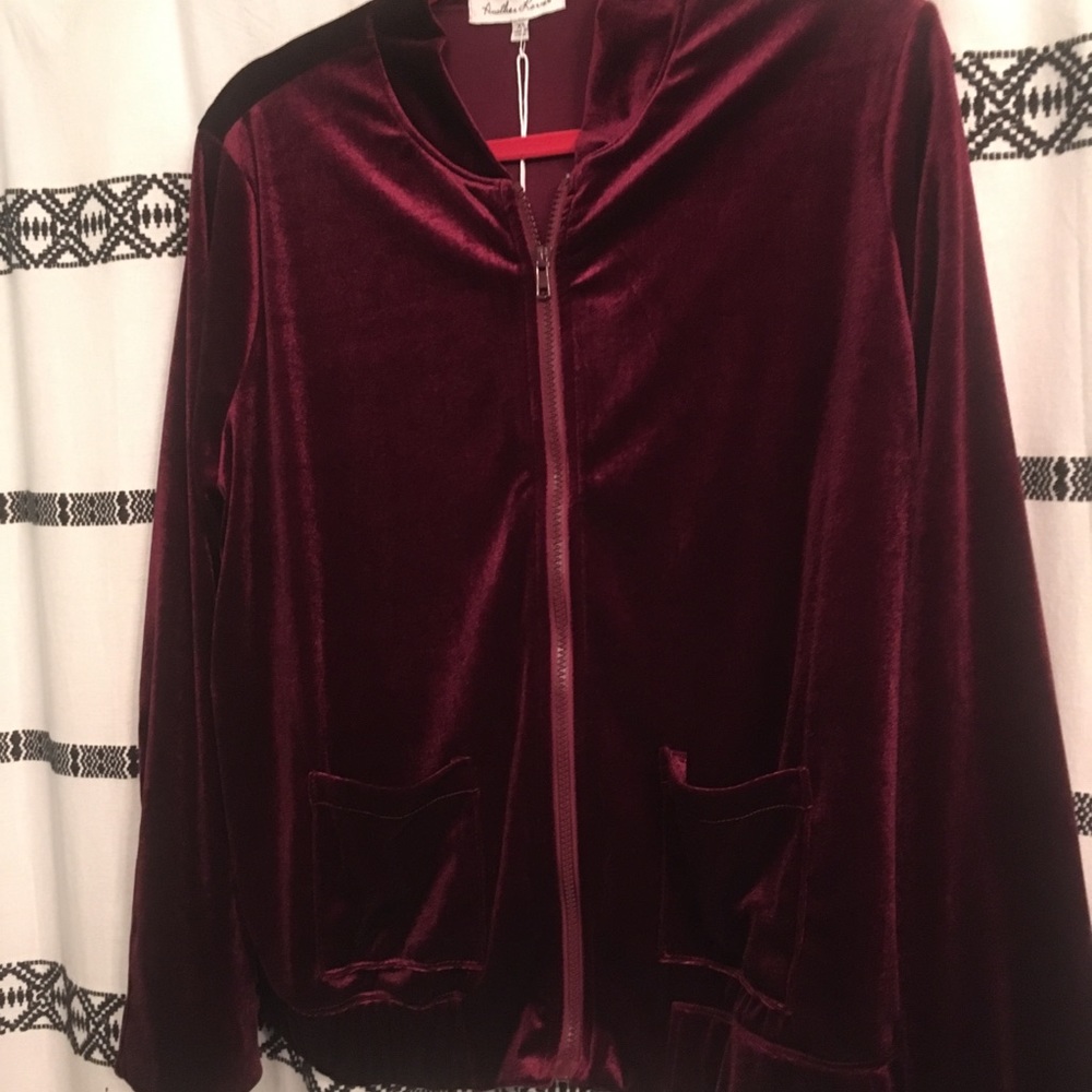 Velvet bomber jacket brand new
